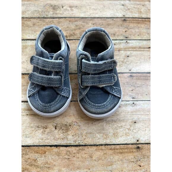 Sperry Halyard Blue Velcro Shoes Infant Size 2 - Picture 1 of 6
